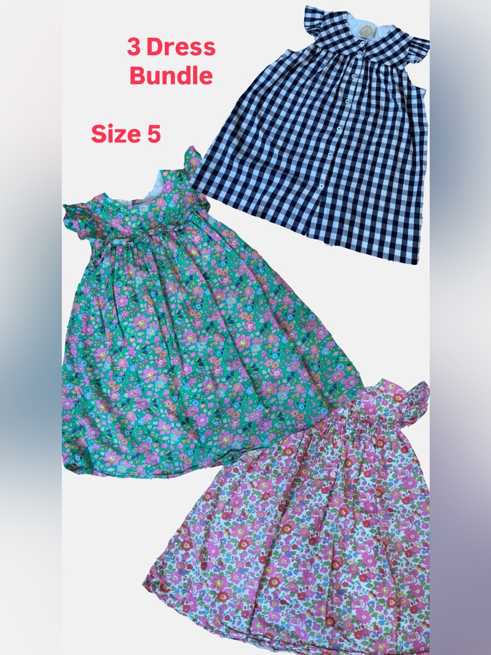 Girls Size 5 Dress Bundle – Lily Rose + Beaufort Bonnet Company – 3 Dresses